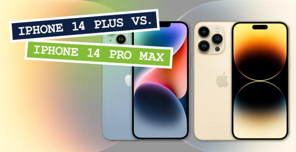 Das iPhone 14 Plus und iPhone 14 Pro Max.