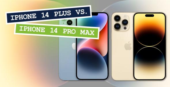 Das iPhone 14 Plus und iPhone 14 Pro Max.