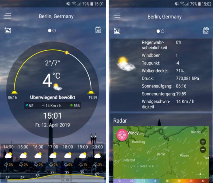 Die besten WetterApps für Android und iOS klarmobil.de