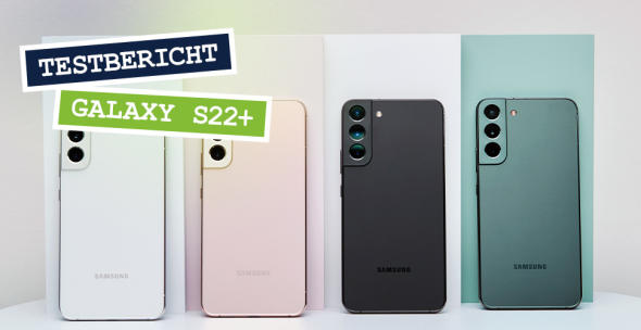 Das Samsung Galaxy S22+ in vier Farben.