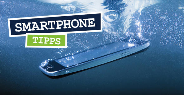 Smartphone unter Wasser