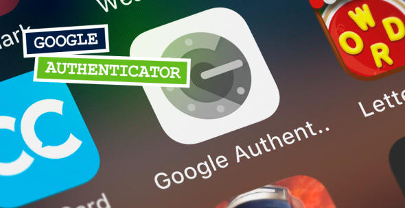 Die Google Authenticator App auf einem Smartphone.