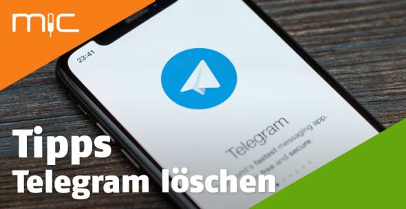Die App Telegram auf einem Smartphone.