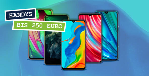 Die fünf besten Handys bis 250 Euro.